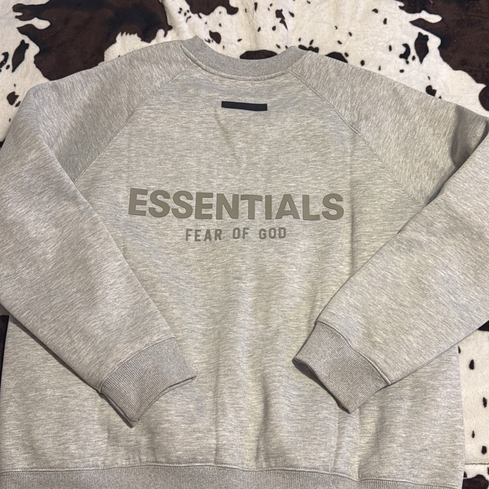 Gray NWOT ESSENTIALS crewneck